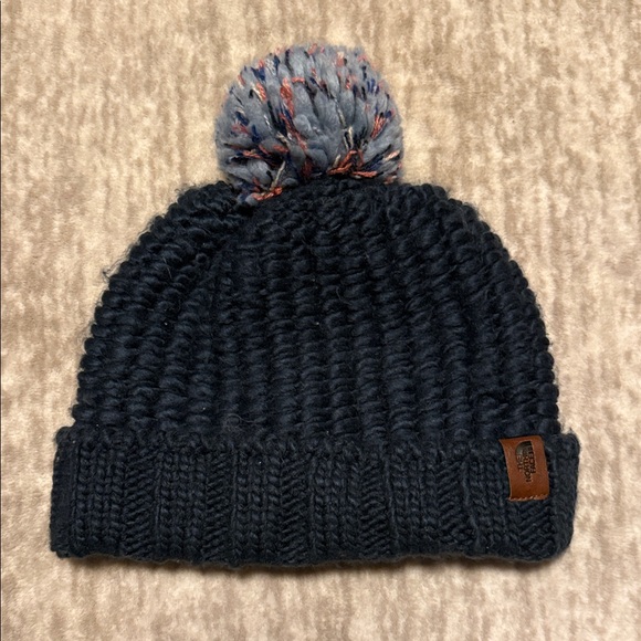 Two North Face Knit Beanie Set - Teal and Navy - Picture 2 of 9